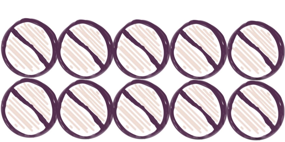 10 cartoon medication tablets